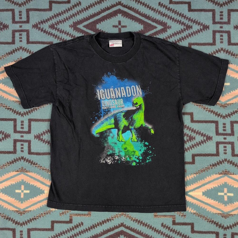 Vintage Disney Dinosaur Kingdom T Shirt Kids Large Iguanodon Rare Grail Promo